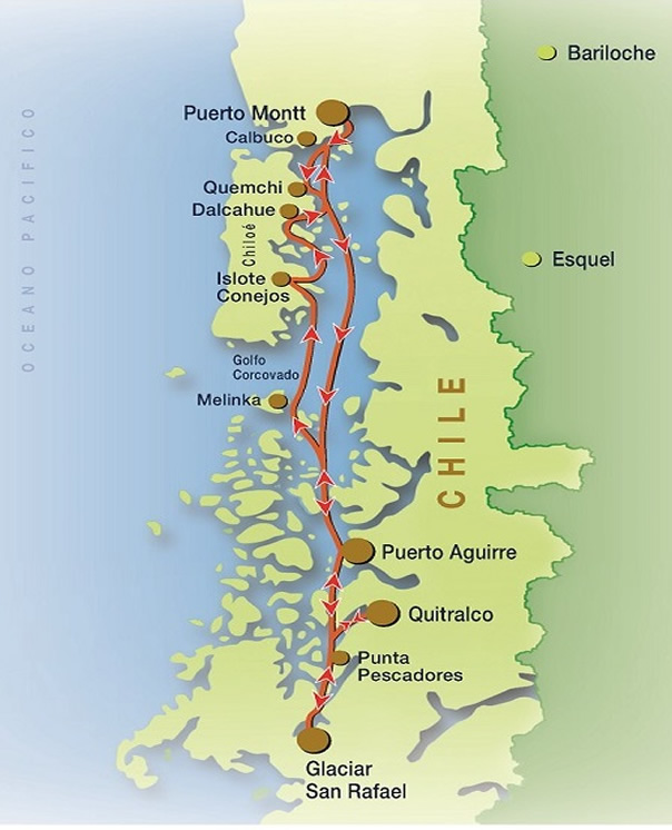 Mapa Ruta Chonos